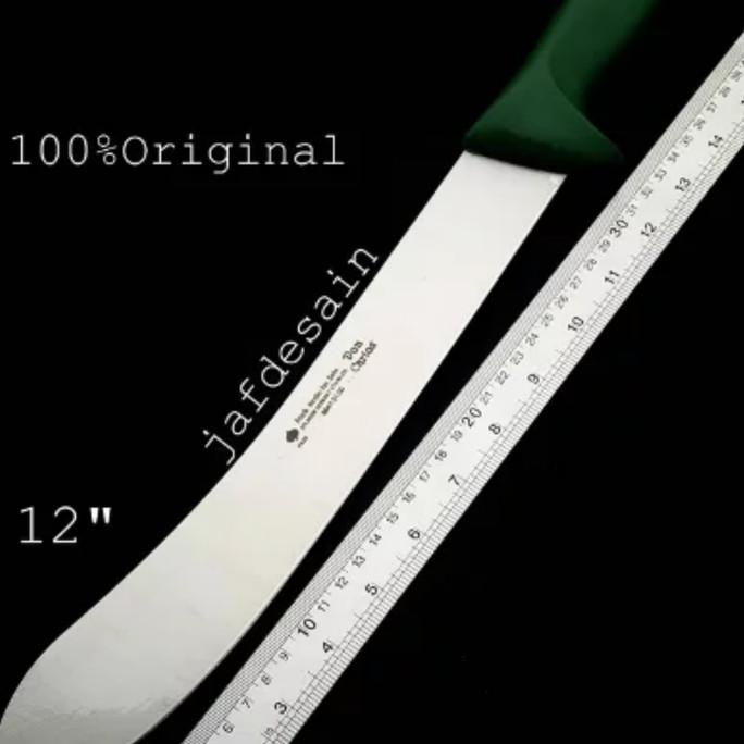 #####] Golok sembelih pisau cap Garpu 12 inch stainless Original made in Soli