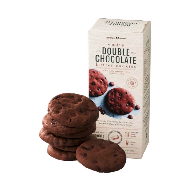 

Signature Market Noir Double Chocolate Cookies Gluten Free, 180g