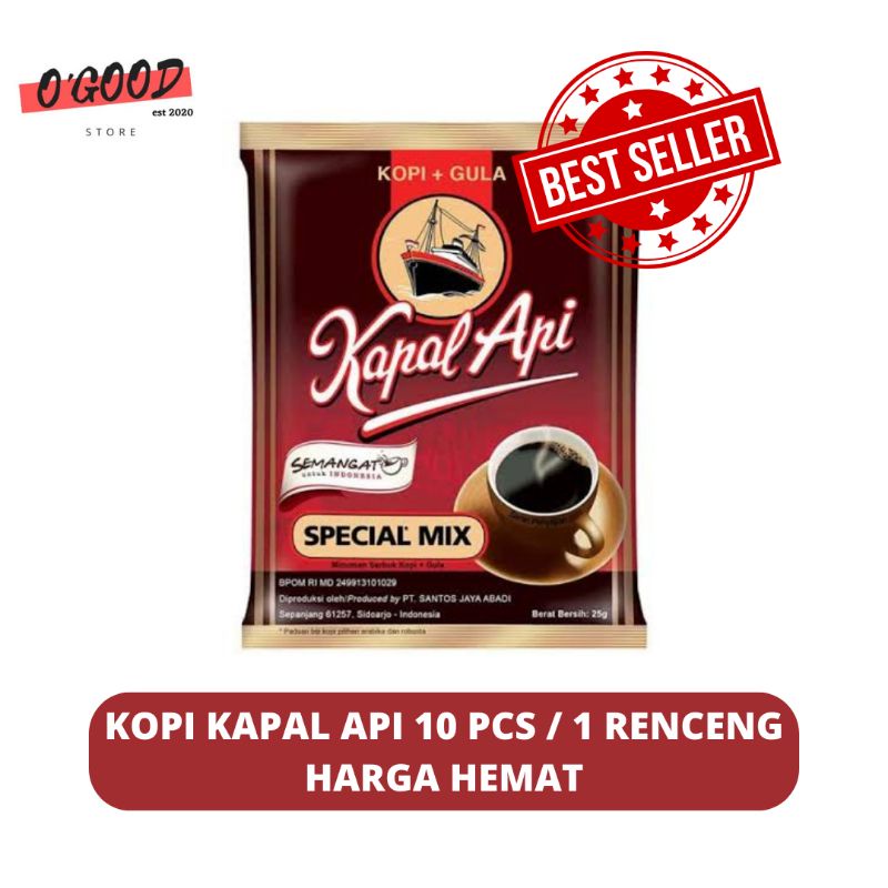 

Kopi kapal api spesial mix 1 renceng 10pcs harga termurah
