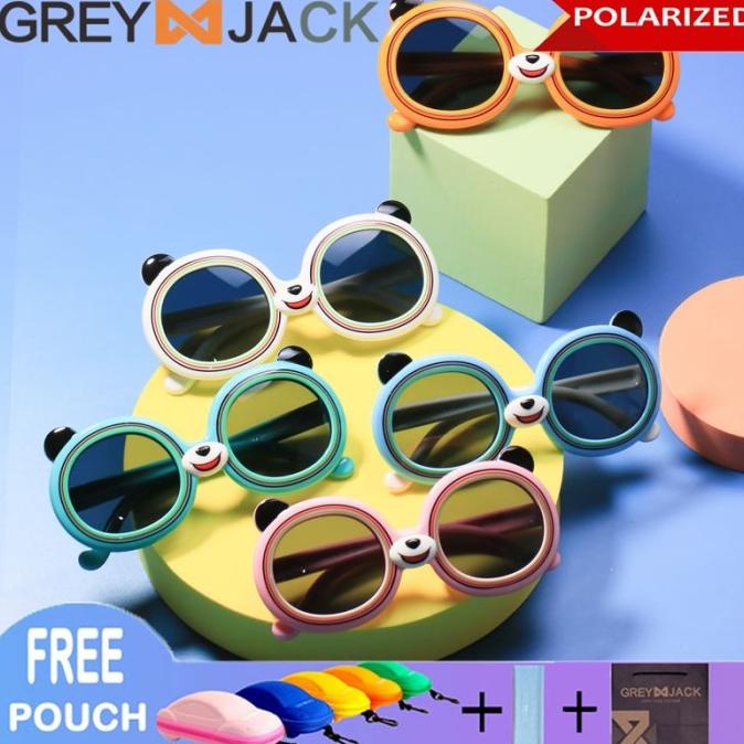 Grey Jack Kacamata Anak Sunglasses Polarized Model Lucu Trendy 8068
