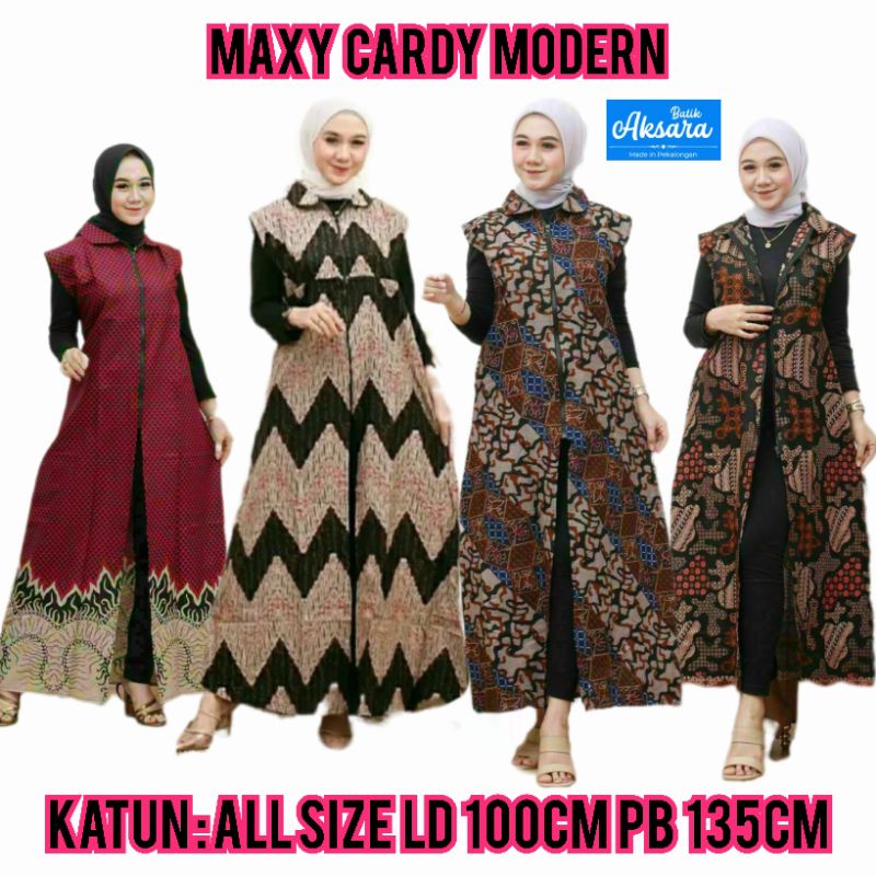 bisa COD Outer Batik Longcardy Ld 100 Ld 110 Ld 120 cm Baju Batik Wanita