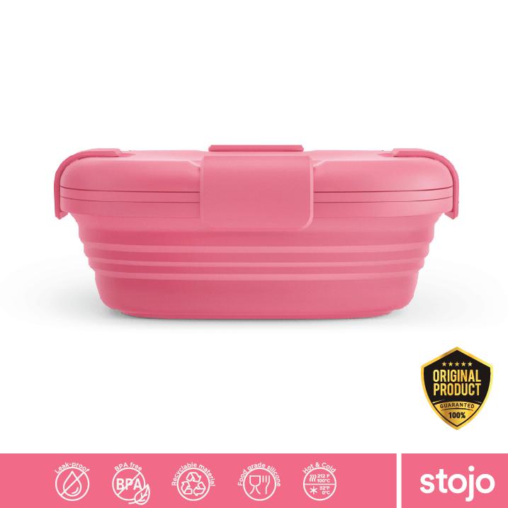 Original Stojo Jr, Collapsible Box 24 Oz / Kotak Makan Lipat - Peony