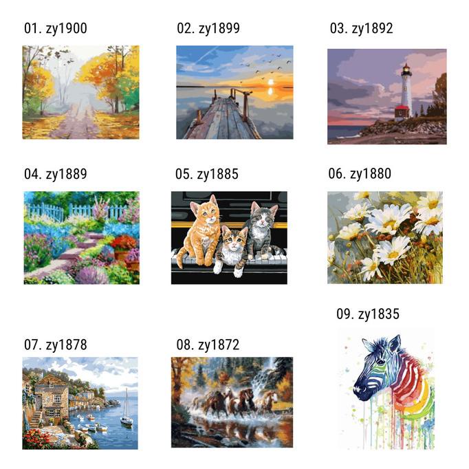 

1-30 DIY KIT Paint by number ukuran 30x40cm