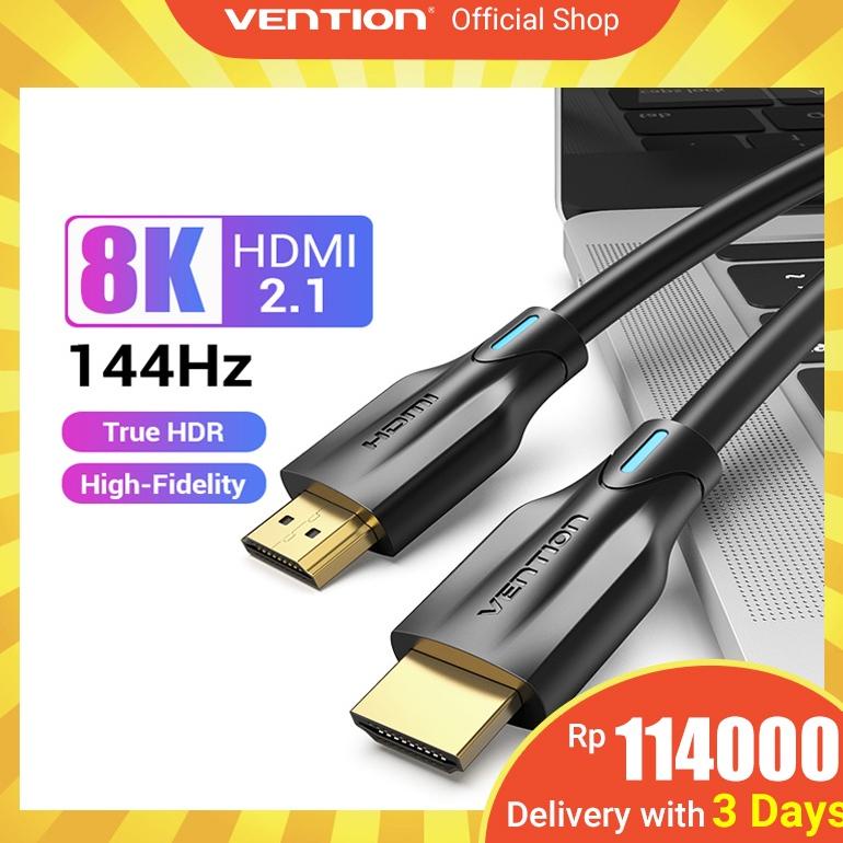 Vention Kabel Hdmi 2.1 Kecepatan Tinggi 48Gbps 4K@120Hz 8K 60Hz Untuk Ps4/Tv