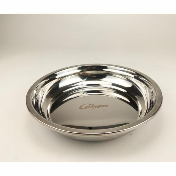 ] Piring / Nampan Bulat Calypso Stainless Steel 26cm