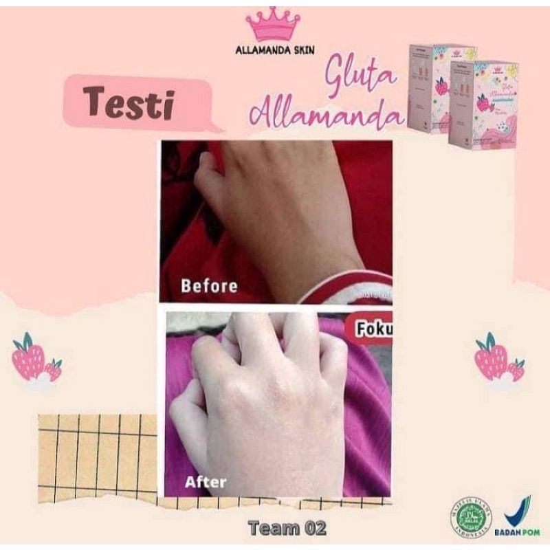 Gluta Alamanda minuman collagen 1box isi 10pcs