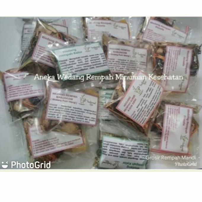 

] 1 Pack Isi 10 - Wedang Rempah Jahe Bunga Telang Plus Gula Batu