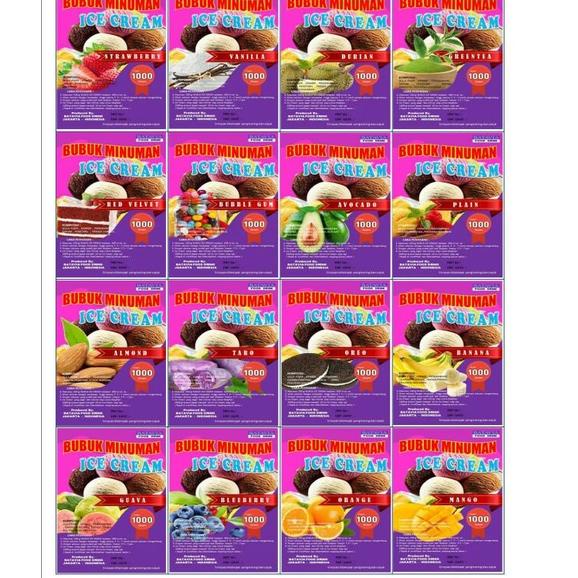 

DISKON BRANDS FESTIVAL Grosir Bubuk Es Krim Instan Berbagai Macam Varian Rasa Istimewa 1kg Instant Ice Cream Powder buruan