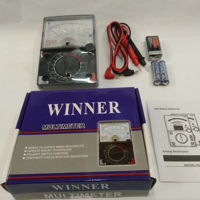 ~@~@~@~@] Avometer Multimeter Multitester Winner YX350TREB Analog Bagus