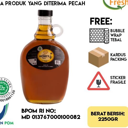 

GROSIR Quick Fresh Honey / Madu Murni Asli 2250gr (Antique Bottle) 
