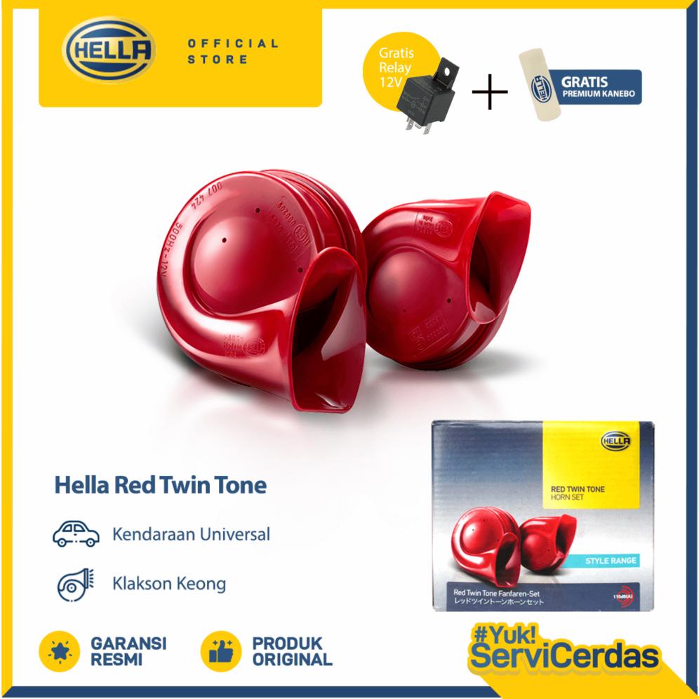 Klakson Mobil Hella Red Twin Tone