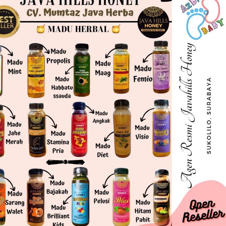 

✨Original✨ ❤️AZBI BABY❤️ MADU JAVAHILLS HONEY BPOM HALAL BERSANAD !!!