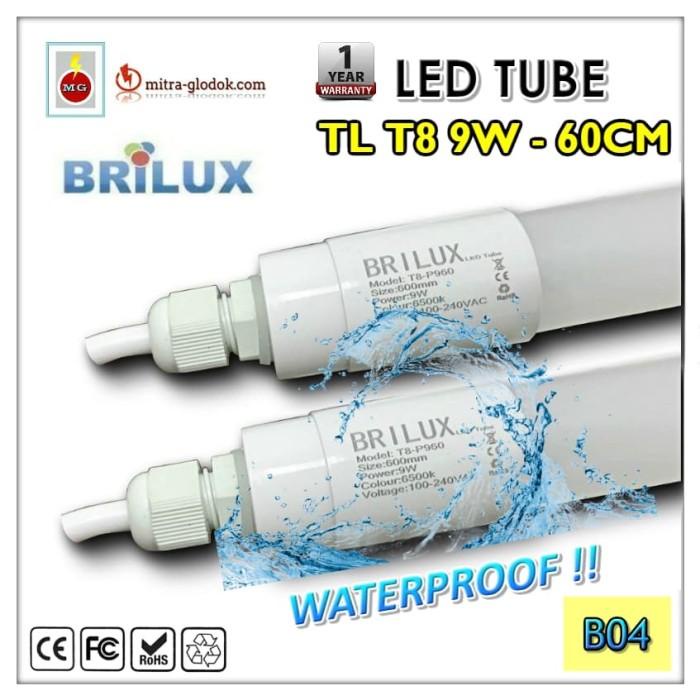 Terlaris Led Tl T8 Neon 9W 60Cm Waterproof Ip65 | Brilux Garansi 1 Tahun - B04