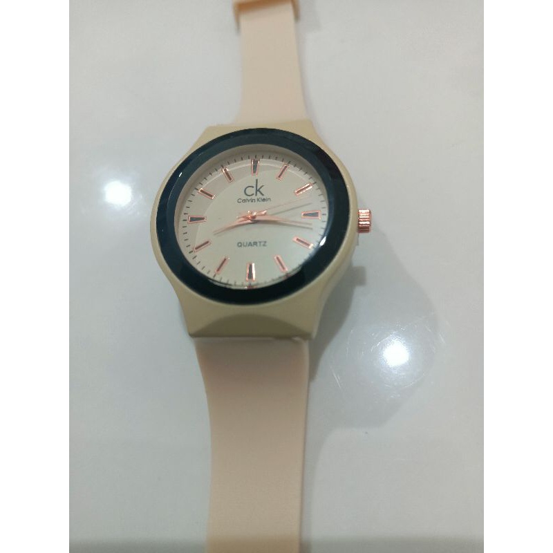 JAM TANGAN WANITA C&amp;K ANALOG TALI RUBBER