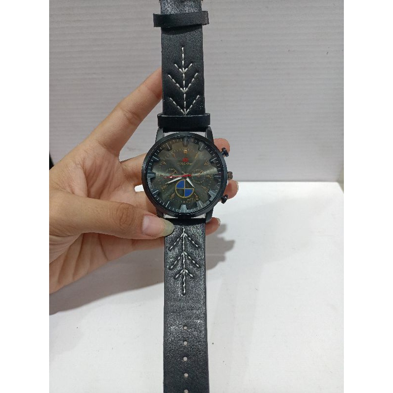 JAM TANGAN PRIA MURAH KULIT ANALOG