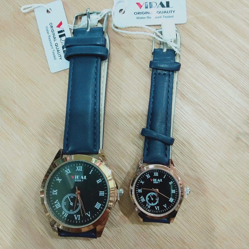 JAM TANGAN COUPLE ANTI AIR STRAP KULIT