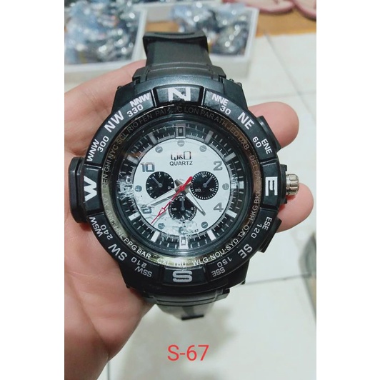 Jam Tangan Pria Sporty Antiair  QO Analog (kode 67)