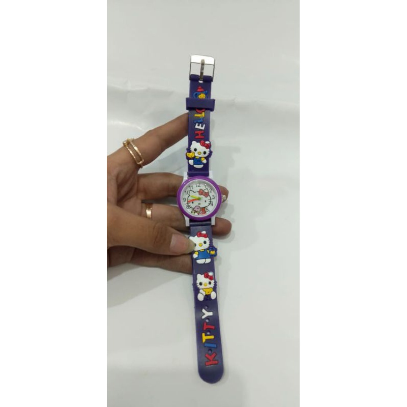 Jam Tangan Anak Perempuan Ring Karakter Helokitty