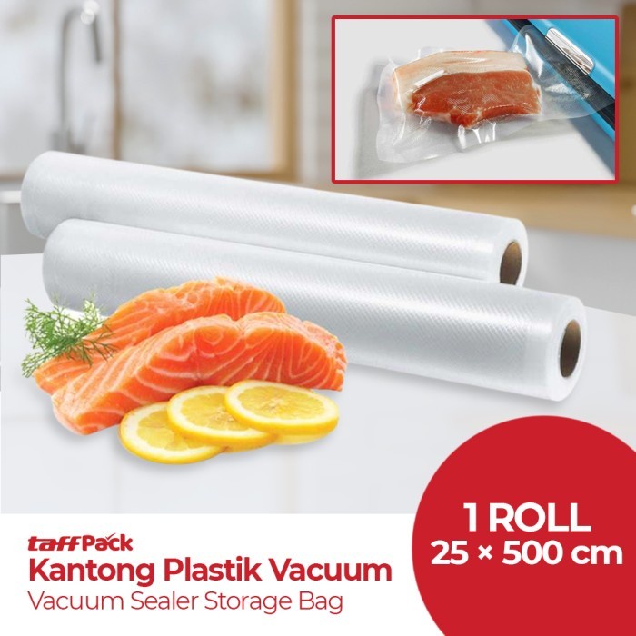 Kantong Plastik Vacuum Sealer Storage Bag 1 Roll 25 x 500 cm - HK-07