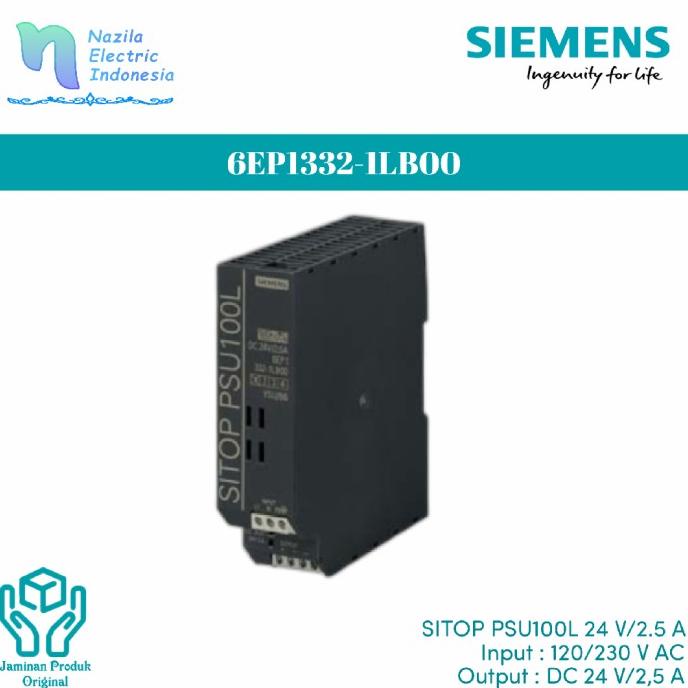 Siemens Sitop 6EP1 332 / 6EP1332-1LB00 Power Supply PSU100L 24V 2.5A