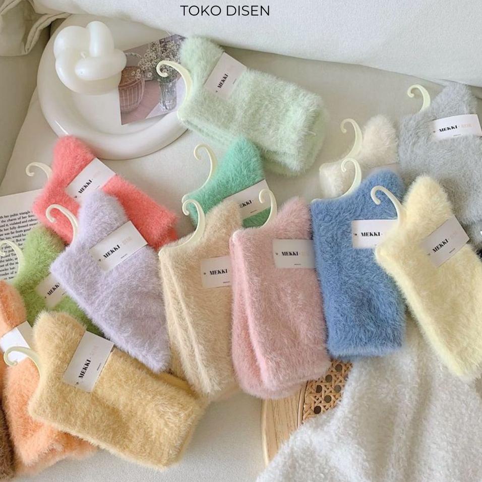 Harga Kaos Kaki Wanita Tidur Japanese Mid Tube Beludru Premium Borong Untung