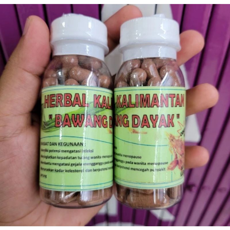 BAWANG DAYAK KAPSUL ISI 120 HERBAL ASLI
