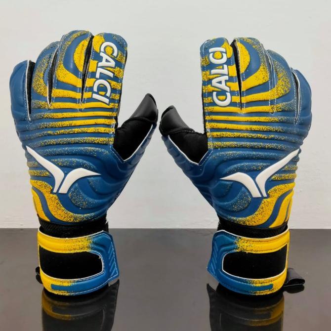 Sarung Tangan Kiper PLUS TULANG - CALCI BEAST HYBRID NV/BK