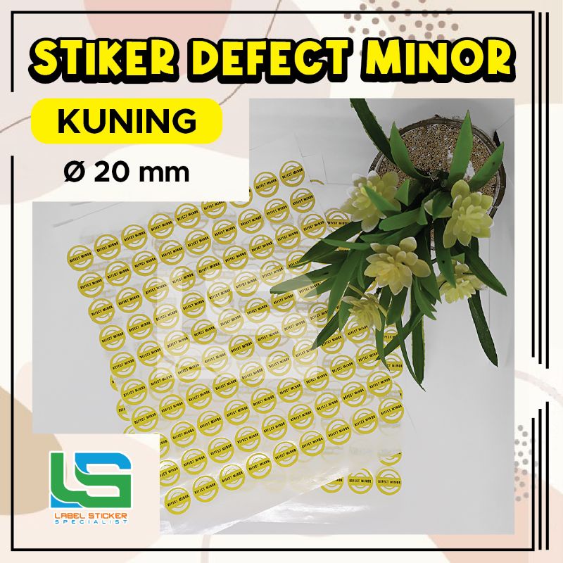 

Label Stiker Defect Minor Kuning Isi 1000 PCS