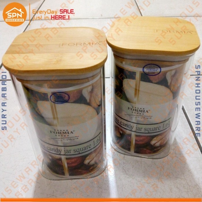 Nature Candy Jar Square 1,6L FRr849CL16 FORMIA