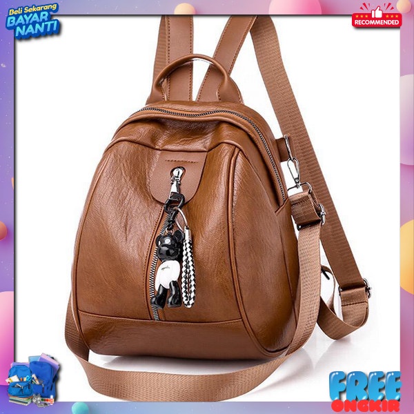 Tad Korea Style Bagpack Cewek Elegant Rensel Mewah Murh Bagpack Rnsel Cewek Korea Taa Skolah Terbaru