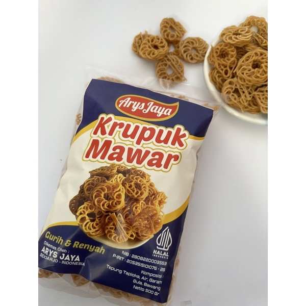 

MURAH [ 500 gr ] Kerupuk Mawar - Kerupuk Seblak - Kerupuk Mentah