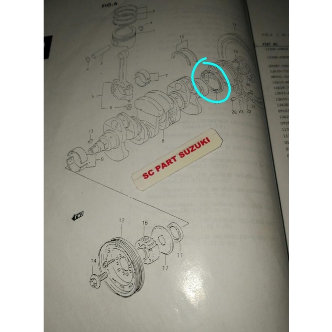 Oil Seal Sil Ker As Crankshaft Belakang Suzuki Apv.