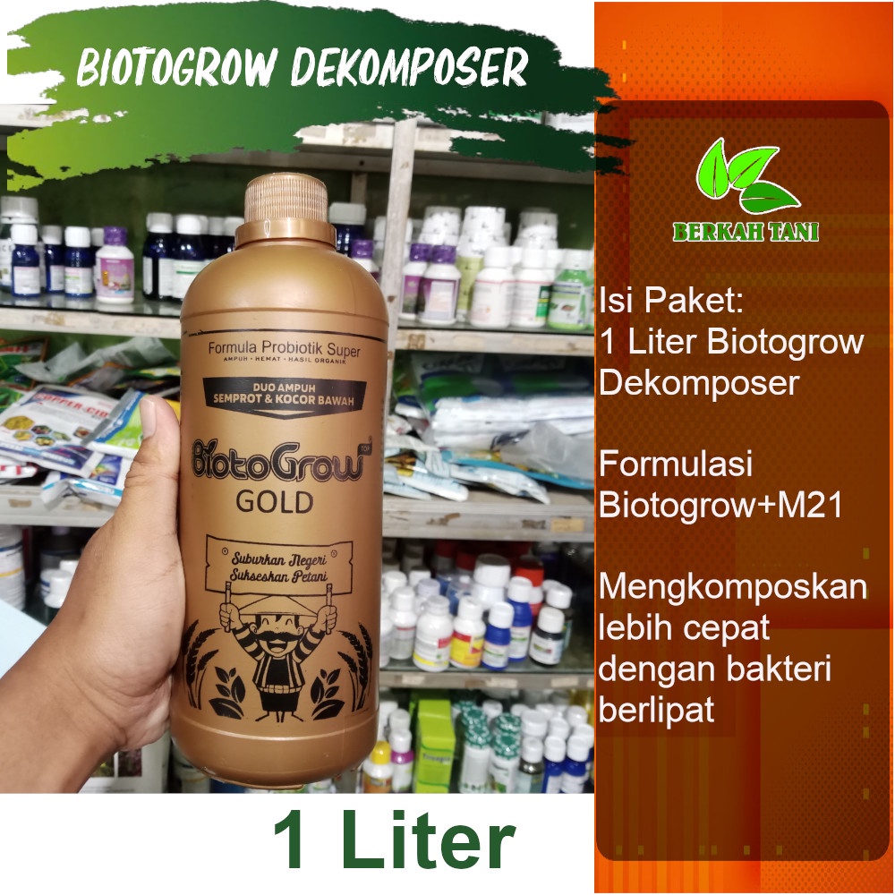 Biotogrow Dekomposer 1 Liter Pupuk Pembenah Tanah M21 1 Liter