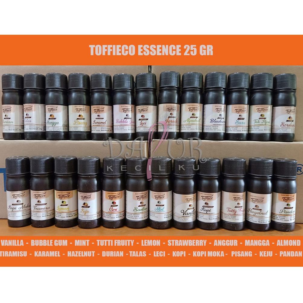 

>D2289) ⭐⭐⭐⭐⭐ Essence Toffieco 25 gram Vanilla Mint Bubble gum almond strawberry hazelnut pandan taro kopi 25gr