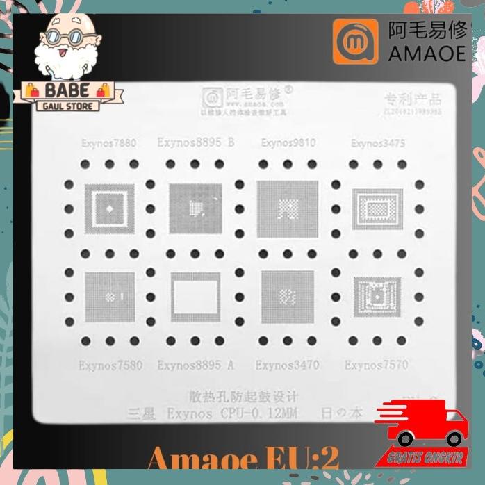 Plat Amaoe Eu 2 Cetakan Ic Cpu Exynos 7880 8895 9810 7580 Original Eu2