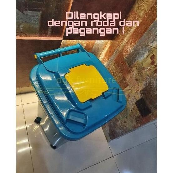 Terbaru  Tong Tempat Sampah Plastik Dustbin Besar Roda Beroda 50 Karlaniza20