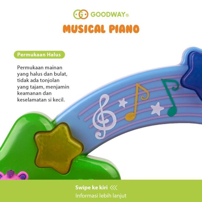 Flash Sale Goodway Musical Piano All In 1 Mainan Edukasi Anak Gw8627A Termurah