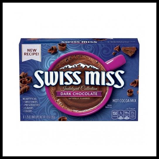 

Kkv Swiss Miss Dark Chocolate Minuman Susu Cokelat Hitam 283Gr