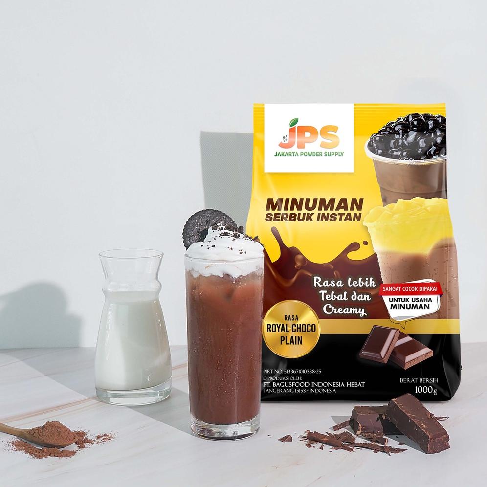 

Powder Drink JPS Bubuk Minuman Rasa ROYAL CHOCO PLAIN 1Kg Non COD