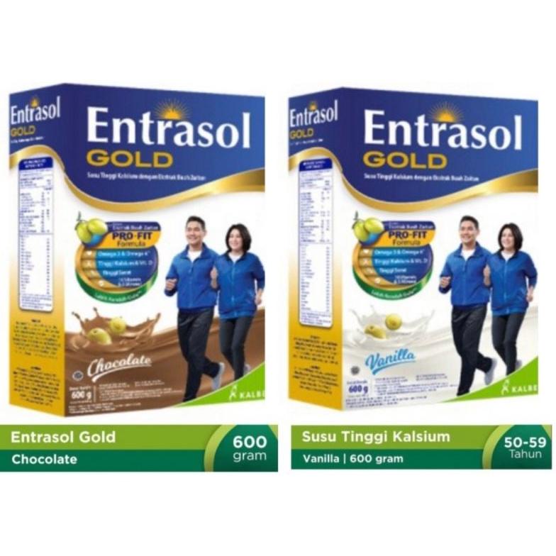 

Entrasol Gold vanila dan chocolate 580 gr Non COD