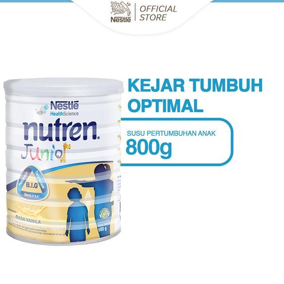 

NESTLE Nutren Junior Susu Pertumbuhan Vanila 1-10 tahun Kaleng 800g Non COD