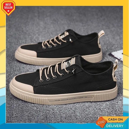 Sepatu Boots Pria Putih Polos Keren Sepatu Sneakers Tinggi Terbaru Sepatu Sneakers Pria Trendy Casua