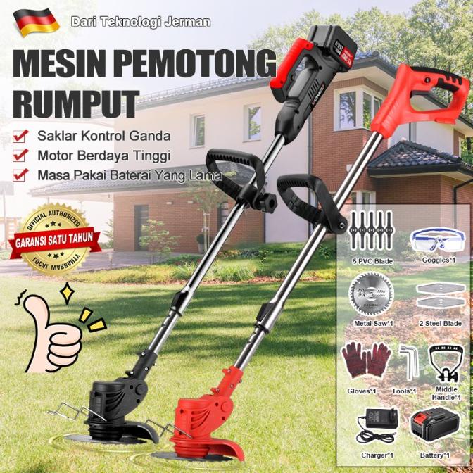 Mesin Potong Rumput Baterai 48V Mesin Pemotong Rumput Elektrik Taman