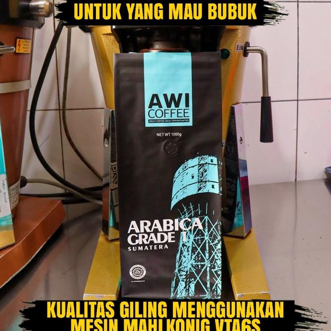 

Awi Coffee Kopi Sumatera Arabica Grade 1 1Kg | Roasted Coffee Beans