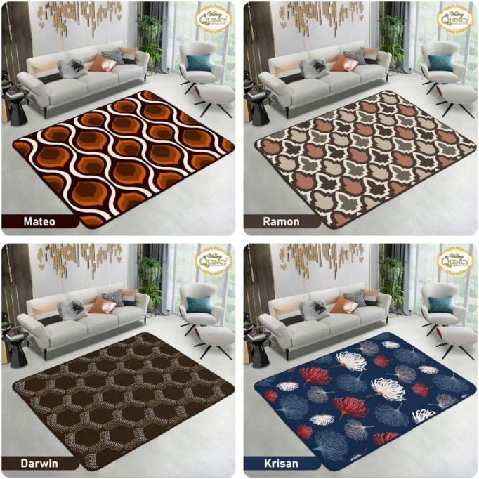Karpet selimut - Vallery Quincy - Model Terbaru - Termurah 150x190cm