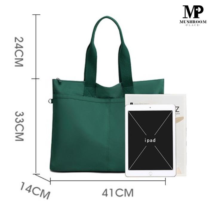 Totebag Wanita Laptop Waterproof - Tote Bag Kuliah Besar Cewek Korea