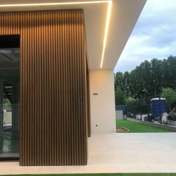 WPC wall wood panel kisi kisi kayu outdoor