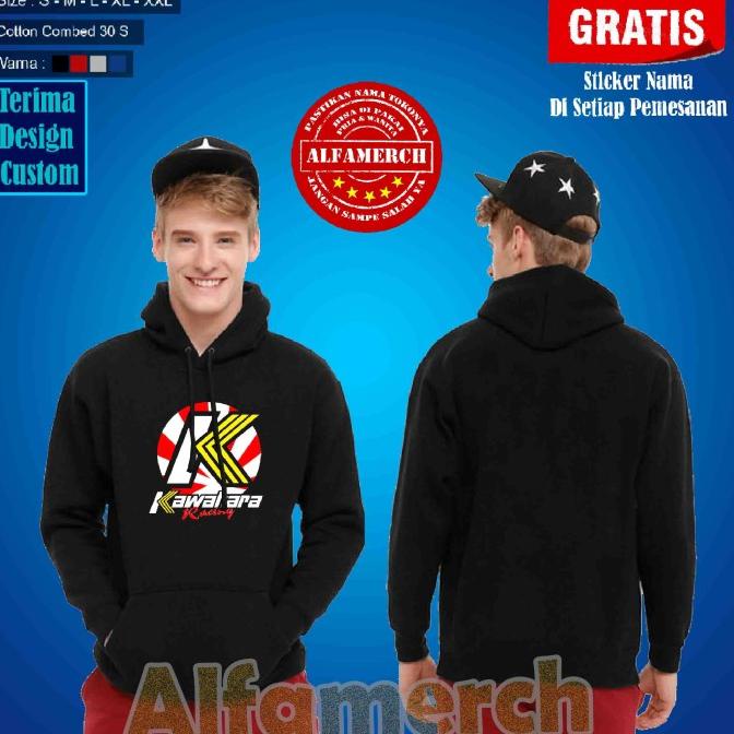 Jaket Pria Kawahara Racing Sweater Laki Wanita Hoodie Polos