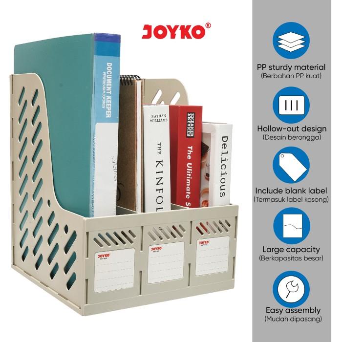 

Terlaris Box File Keranjang Plastik Rakit 3 Susun Joyko Bof-3Gr Grey
