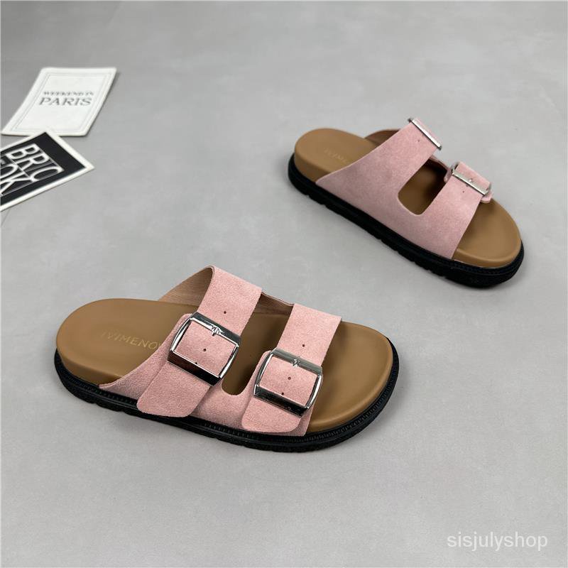 [✅BISA COD] #Sisjuly# Sandal wanita / pakaian luar wanita musim panas bagian bawah tebal sandal bern